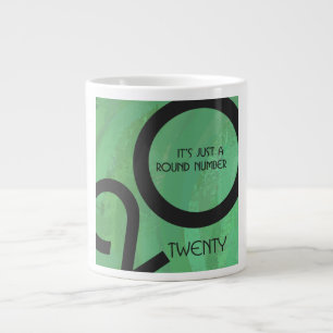 Green Decade 20th Birthday Large Coffee Mug
