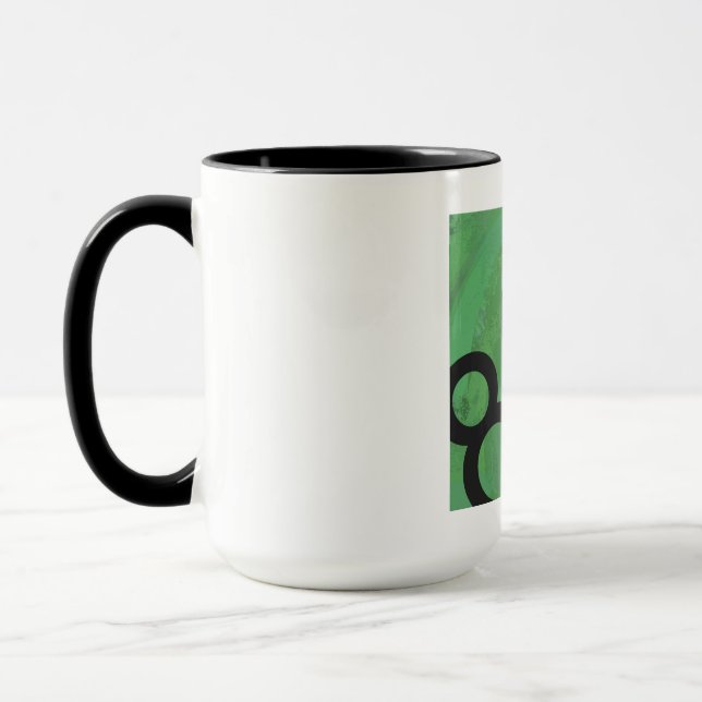 Green Decade 80th Birthday Mug (Left)