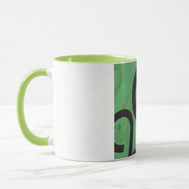 Green Decade Birthdday Mug (Left)