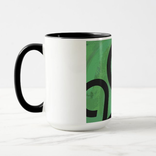 Green Decade Birthdday Mug (Left)