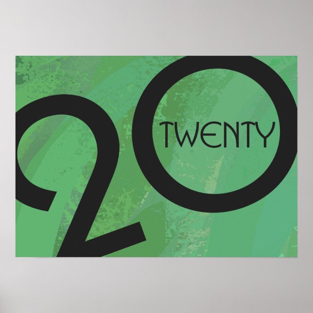 Green Decade Birthdday Poster (Front)