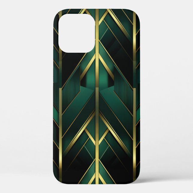 Green Deco Case-Mate iPhone Case (Back)