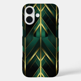 Green Deco iPhone 16 Case