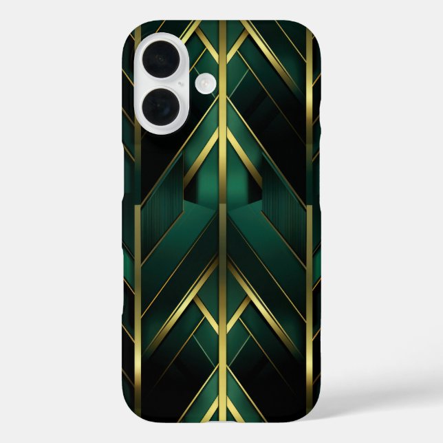 Green Deco Case-Mate iPhone Case (Back)