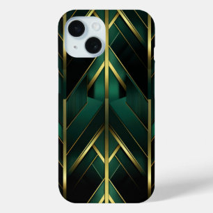 Green Deco iPhone 15 Case