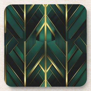 Green Deco Coaster