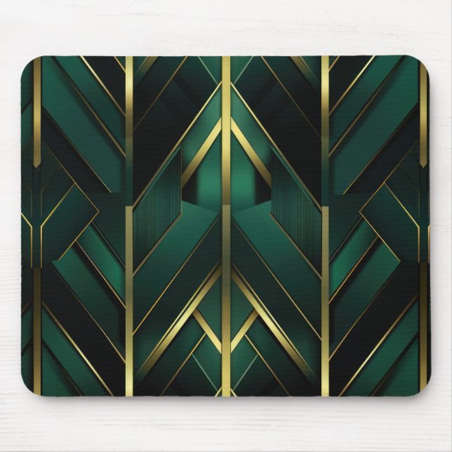 Green Deco Mouse Mat (Front)
