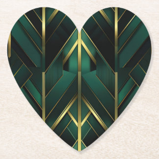 Green Deco Paper Coaster