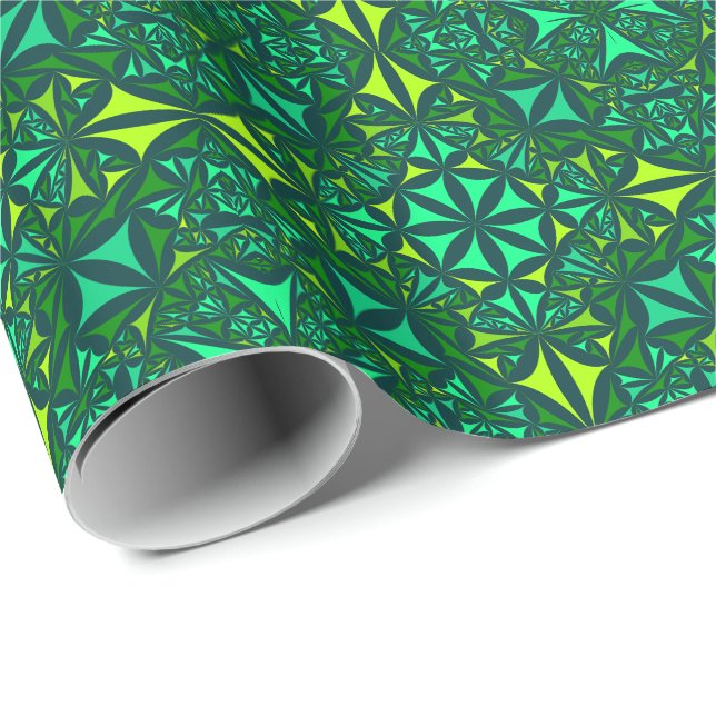 Green decoration wrapping paper (Roll Corner)