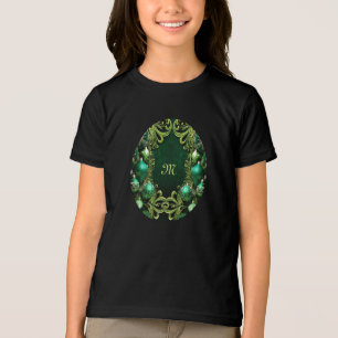 Green Decorative Ornaments Holiday T-Shirt Tri-Blend Shirt