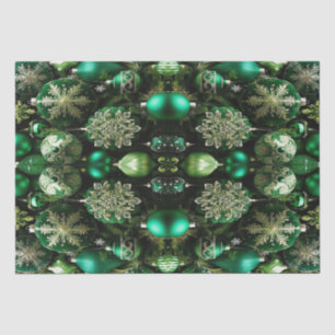 Green Decorative Ornaments Holiday Tissue Paper