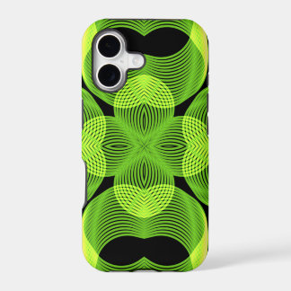 Green Decorative Swirly Spirograph Geometric Art