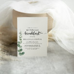 Green Delight Eucalyptus Wedding Breakfast  Invitation<br><div class="desc">This green delight eucalyptus wedding breakfast invitation is perfect for a rustic event. The design features watercolor hand-drawn elegant botanical eucalyptus branches and leaves.</div>