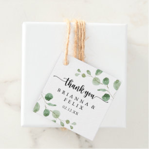 Green Delight Eucalyptus Wedding Favour Tags