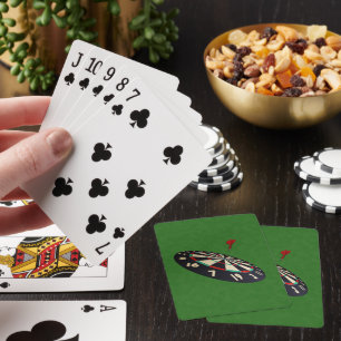 Green Denim Darts Destination Bullseye, Playing Cards