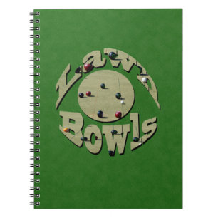 Green Denim Lawn Bowls, Notebook