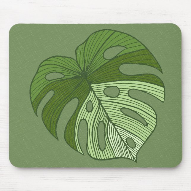 Green Denim Mouse Mat (Front)