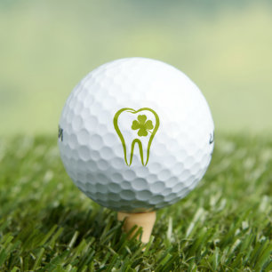 Green Dentist   Lucky Teeth Golf Balls