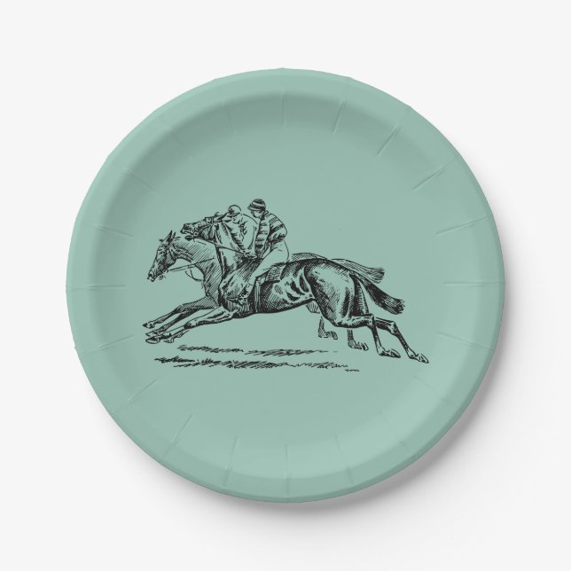 GREEN DERBY Paper Plate (Front)