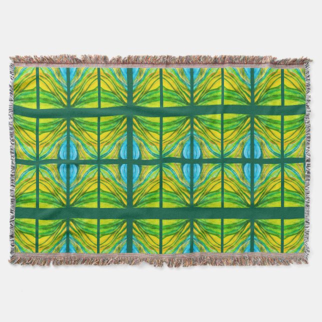 Green Desert Inspirations  Throw Blanket (Front)