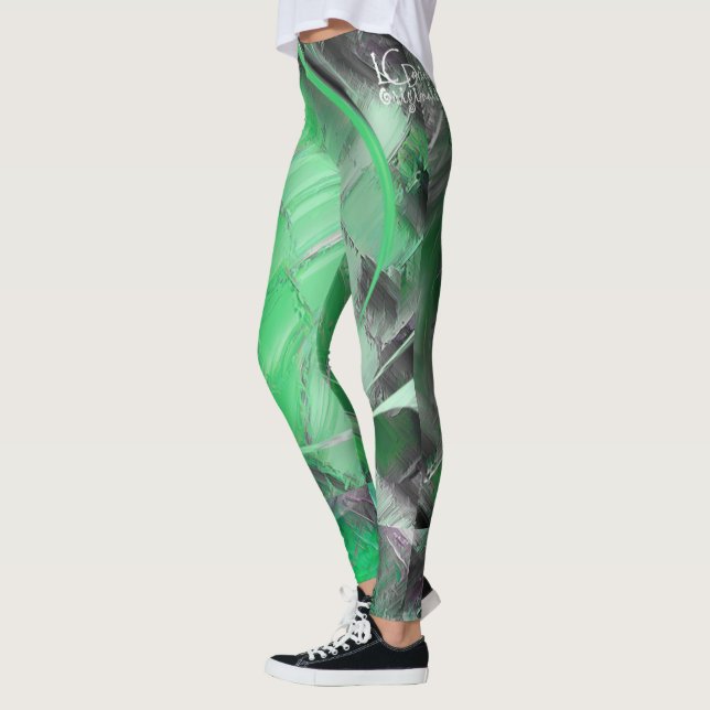 Green Designer Leggings (Left)