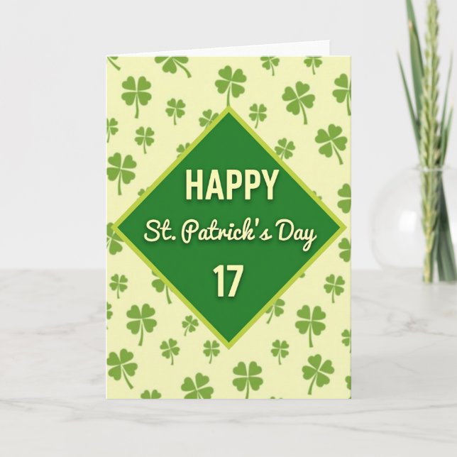 Green Diamond Day Card (Front)