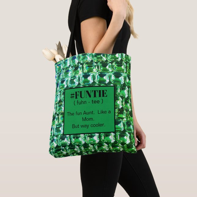 Green Diamonds, green gemstones jewellery, # FUNTI Tote Bag (Close Up)