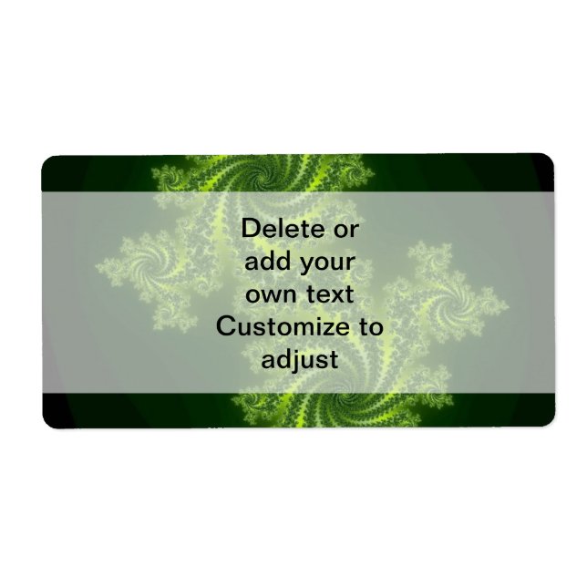 Green  digital fractal pattern (Front)