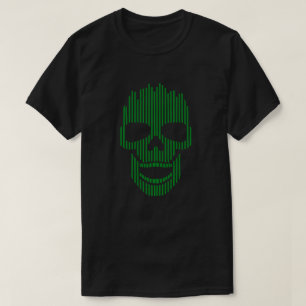 Green Digital Skull T-Shirt