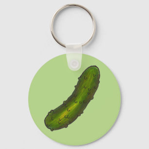 Green Dill Pickle Foodie Kosher Deli Pickles Key Ring