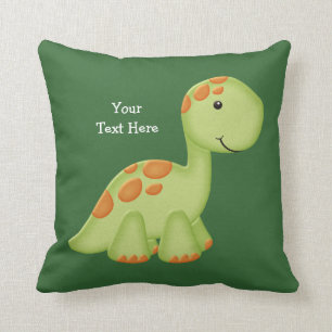 Green Dino (customisable) Cushion