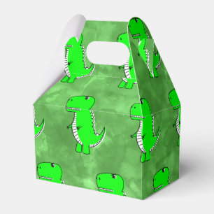 Green Dino Watercolor Baby Shower Favour Box