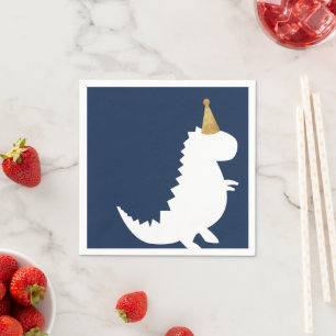 Green Dinosaur birthday theme Boy baby shower Napk Napkin