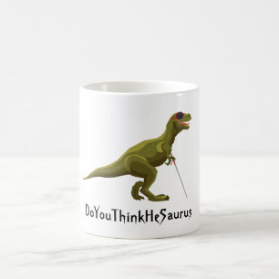 Green Dinosaur Coffee Mug