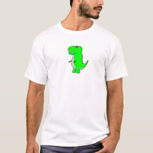 Green Dinosaur Drawing T-Shirt