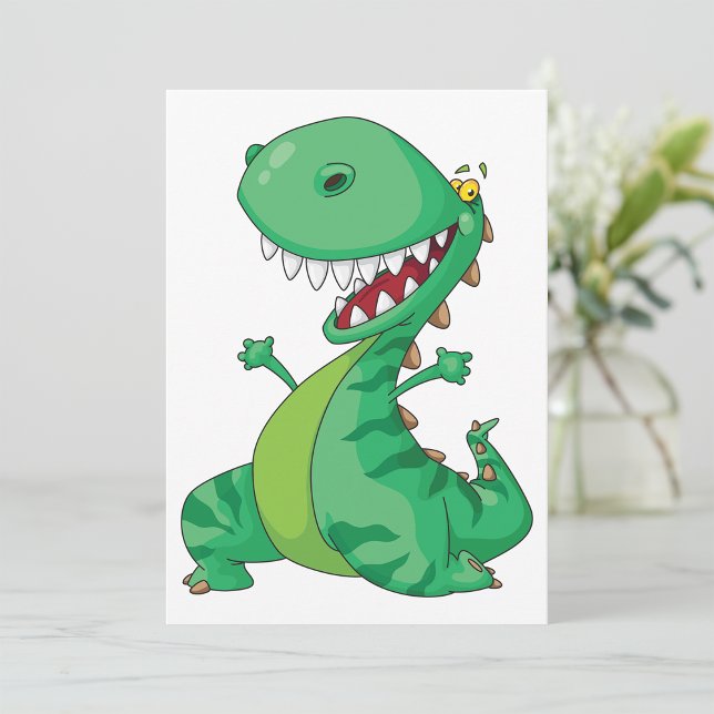 Green Dinosaur Invitations (Creator Uploaded)