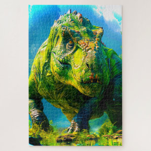Green Dinosaur Jigsaw Puzzle
