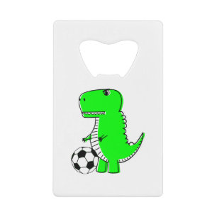 Green Dinosaur Loves Soccer