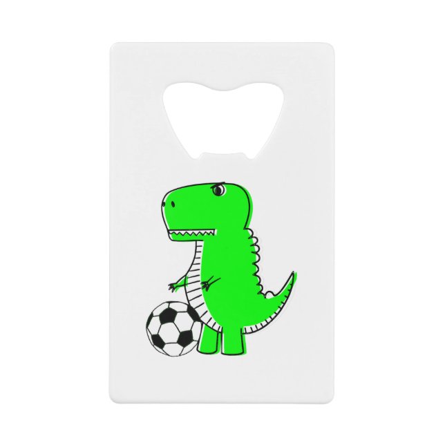Green Dinosaur Loves Soccer (Front)