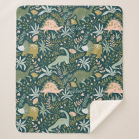 Green Dinosaur Pattern
