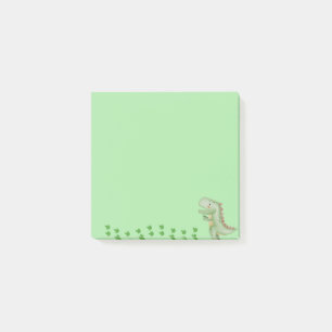 Green Dinosaur Post-it notes, sticky notes 