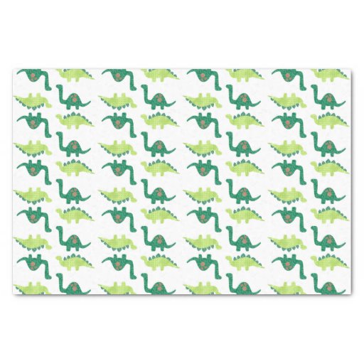 Image of Green Dinosaur Tissue Paper
