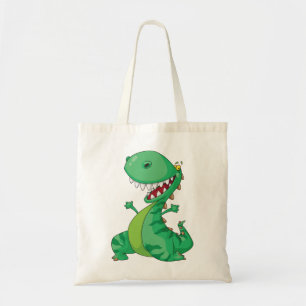 Green Dinosaur Tote Bag