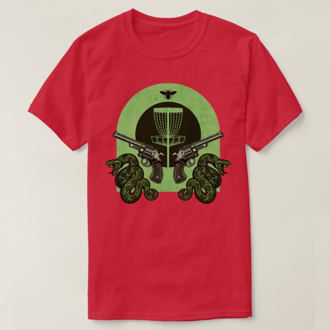 Green Disc Golf Shooter Team T-Shirt (Design Front)