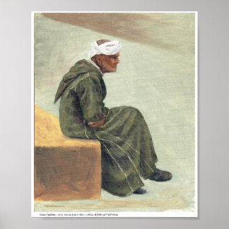 Green Djellaba Poster
