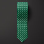 Green DNA Double Helix Pattern  Tie<br><div class="desc">Elegant "striped" pattern of DNA Double Helices make this necktie a unique fashion accessory for anyone,  but especially those fascinated with the science of genetics. Be sure to check out the matching socks featuring the same pattern.</div>