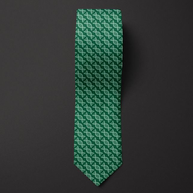 Green DNA Double Helix Pattern  Tie (Creator Uploaded)