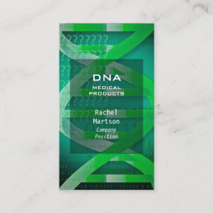 Green DNA Medical Science Modern Business Card