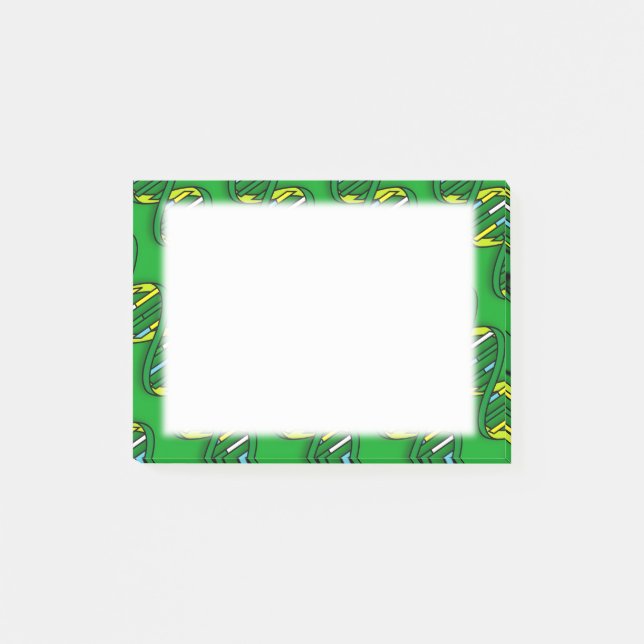Green DNA Medical Science Post-it Notes (Front)