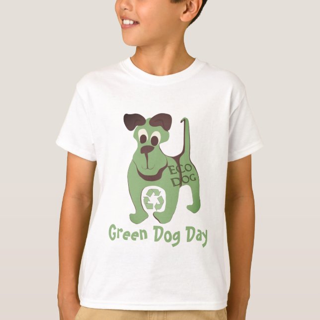 Green Dog - - Customised T-Shirt (Front)